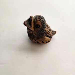 Charming Brown Bird Figurine